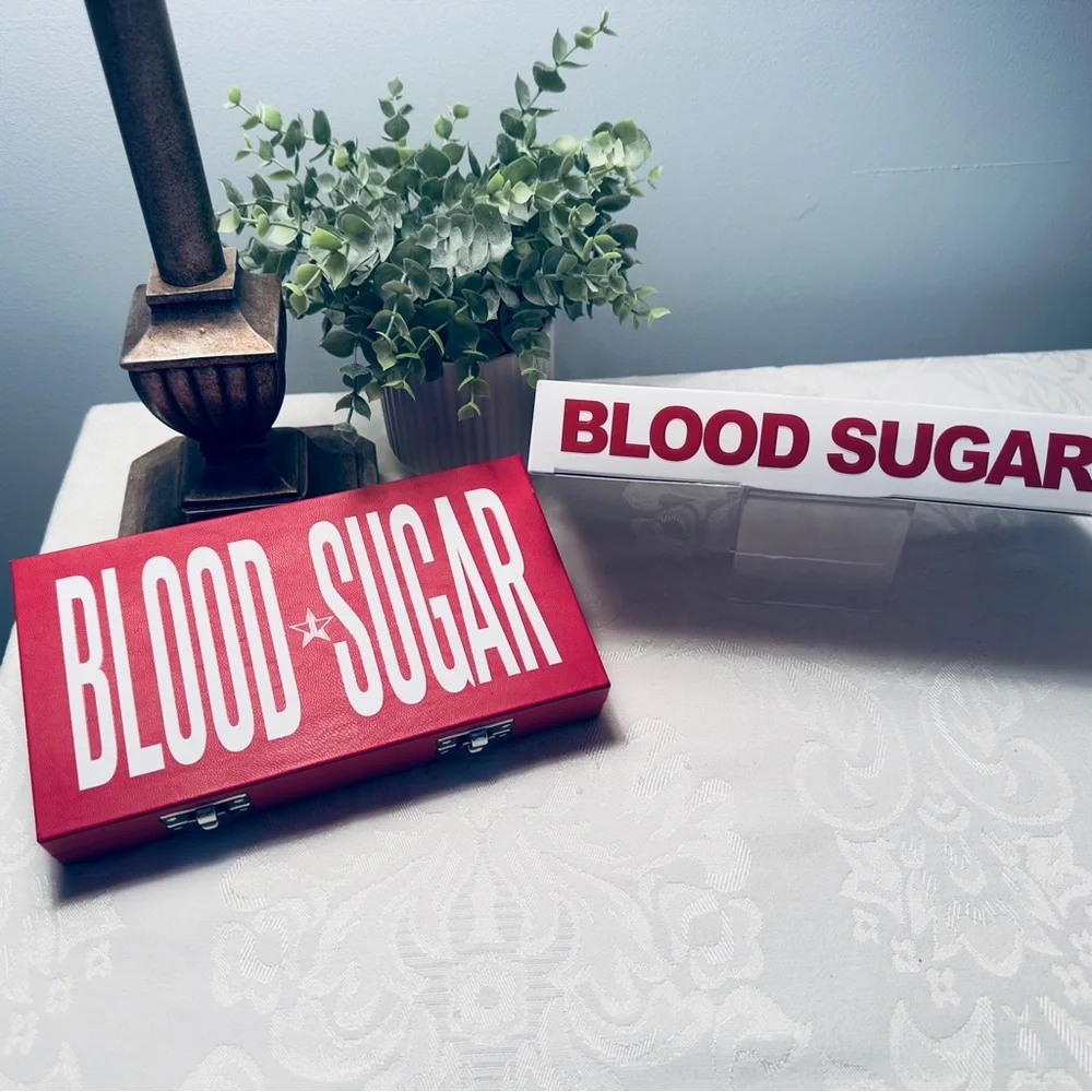NWT Jeffree Star Blood Sugar Eyeshadow Palette in its Authentic Red Case